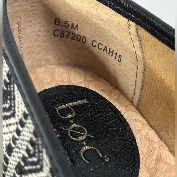 b.o.c women’s black and white printed slip ons size 6.5 - Picture 8 of 8